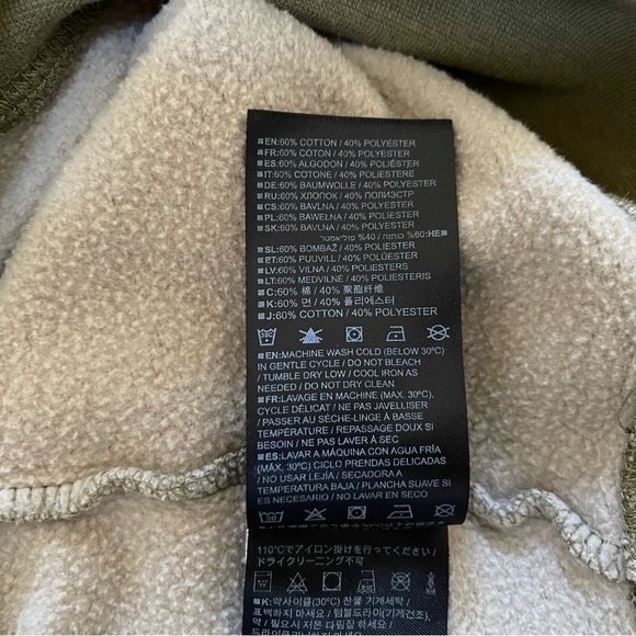 Burton Weir Sweatshirt Fleece Crew Neck Pullover Raglan Landscape Outdoor Tan S - Picture 11 of 12